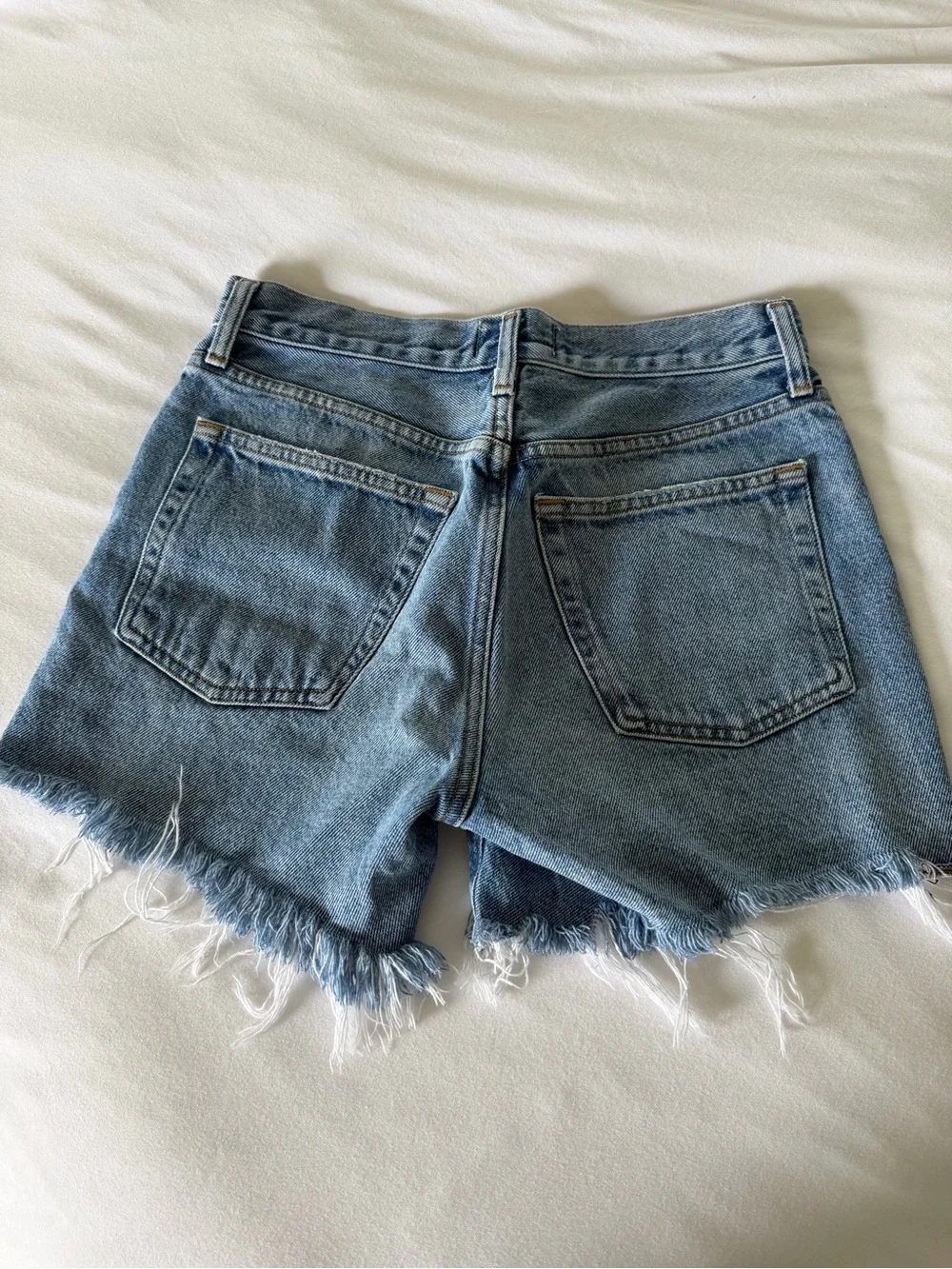 Agolde Parker long Shorts High-Rise Distressed
